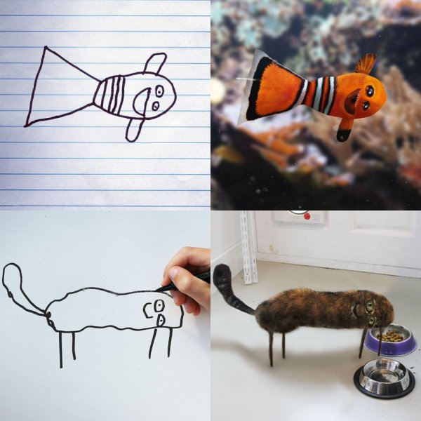 Ожившие детские рисунки