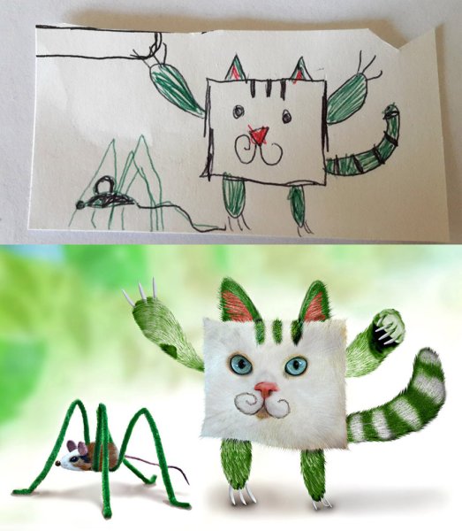 Ожившие детские рисунки