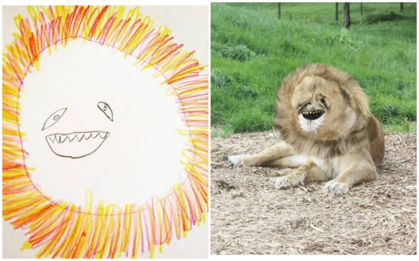 Детские рисунки в реальности