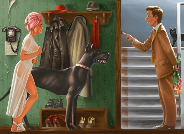 Советский Пинап художника Валерия Барыкина