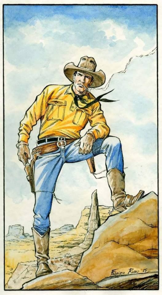 Ковбой иллюстрация