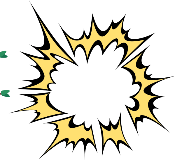 Нарисованный взрыв