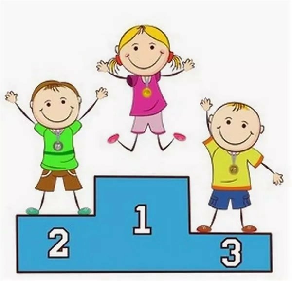 Дети на пьедестале на прозрачном фоне