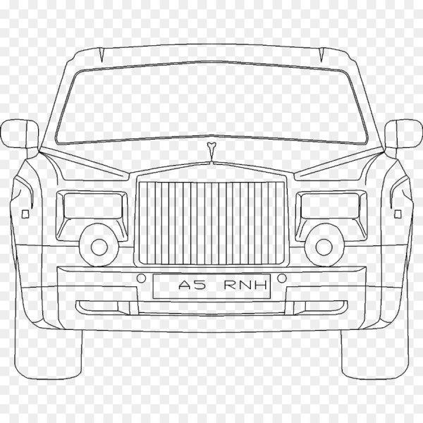 Машина спереди чертеж