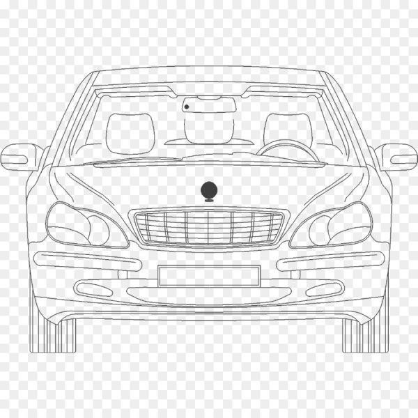 Контур машины спереди