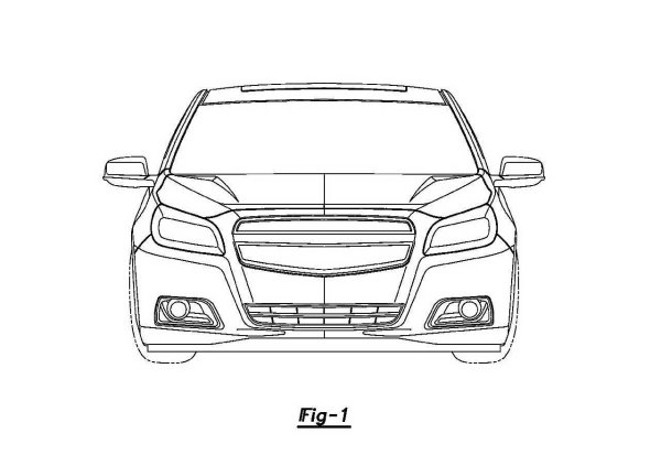 Chevrolet Malibu 2 чертеж