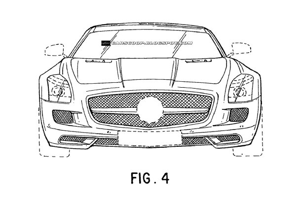 Чертеж машины Мерседес е63 АМГ