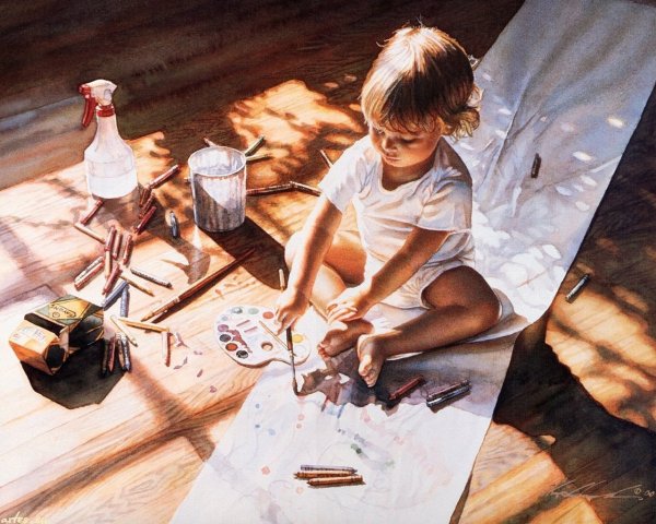 Steve Hanks Юный художник