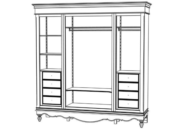 Шкаф платяной Marselle szf5d