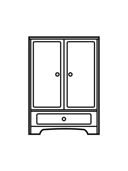 Шкаф раскраска для детей