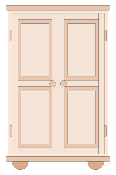 Нарисовать шкаф
