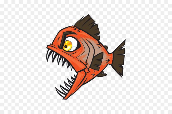 Пиранья рыба мультяшная