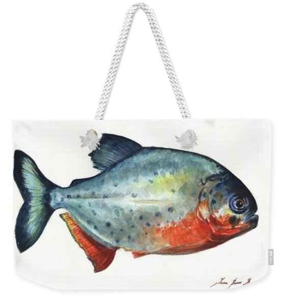 Пиранья акварель