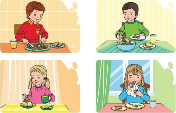 Этика за столом для детей