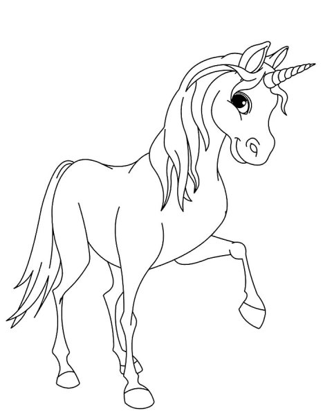 Раскраска Единороги