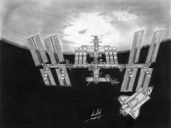 МКС карандашом