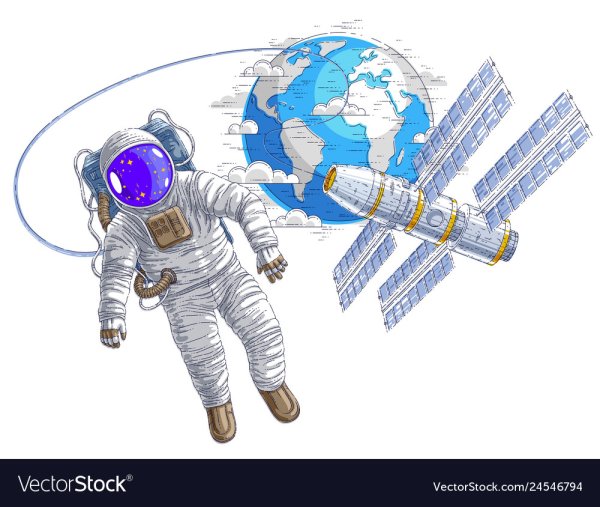 Международная Космическая станция рисунок