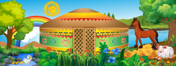 Юрта с башкирским орнаментом