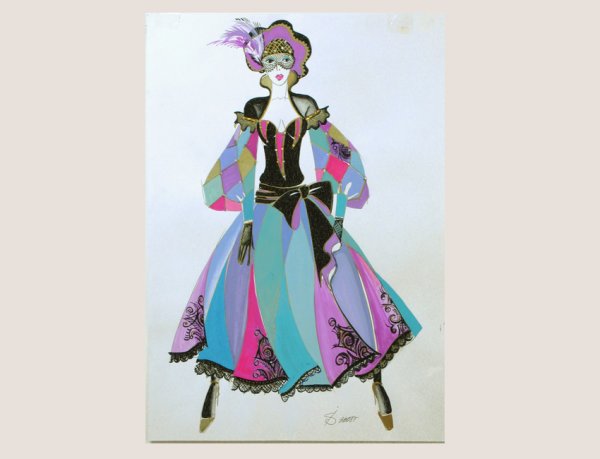 Эскиз сценического костюма