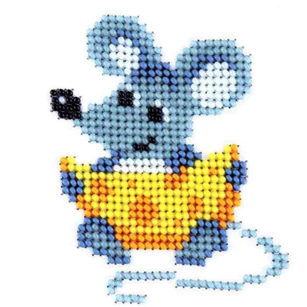 Вышивка бисером мышки