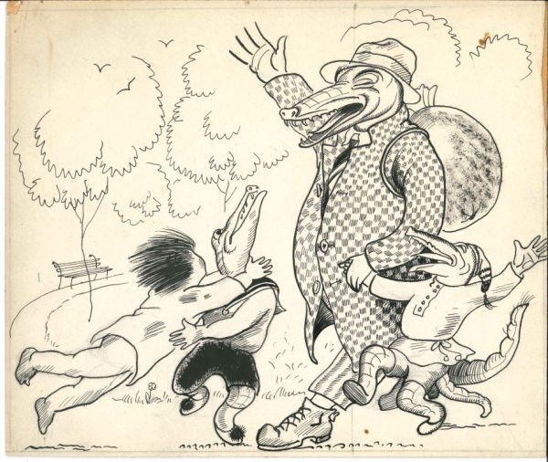 Анненков иллюстрации к Мойдодыру