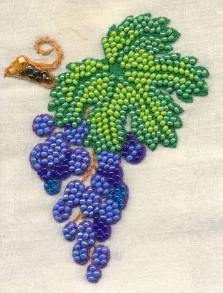 Простая вышивка бисиро