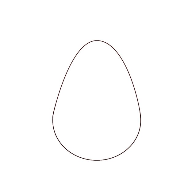 Поэтапное рисование пасхального яйца