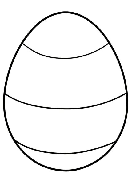 Яйца на Пасху раскраска