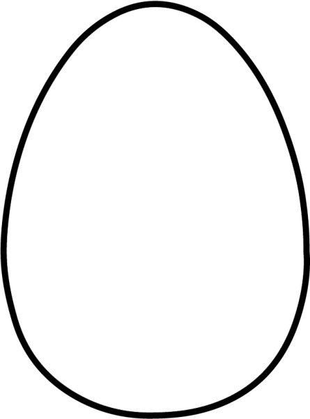 Яйцо трафарет