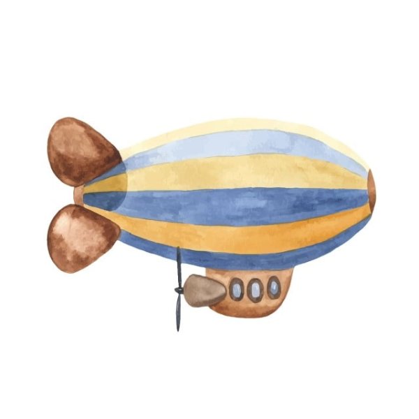 Дирижабль нарисовать