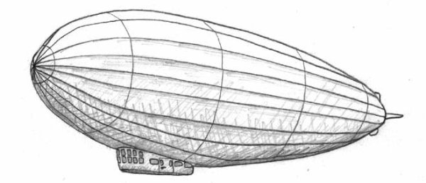 Дирижабль раскраска для детей