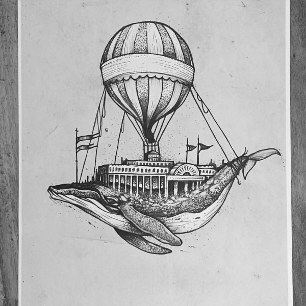 Дирижабль Графика