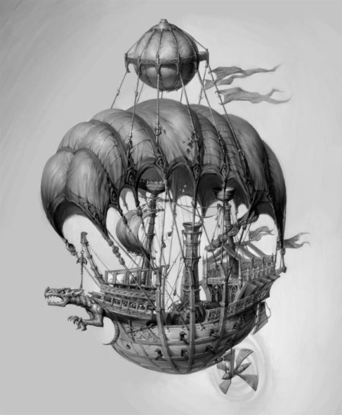 Дирижабль Графика