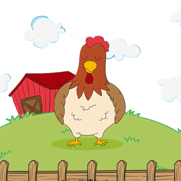 Курица мультяшный