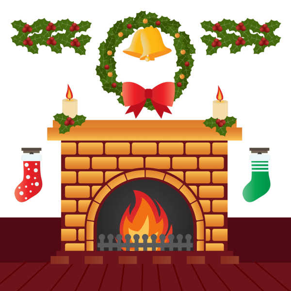 Нарисовать камин