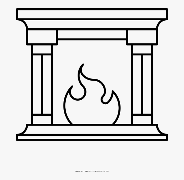 Нарисовать камин