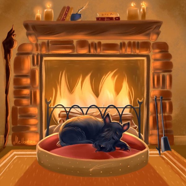 Камин иллюстрация