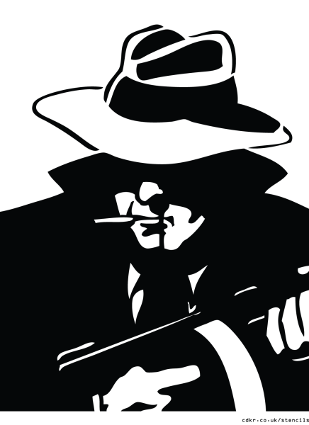 Силуэт гангстера