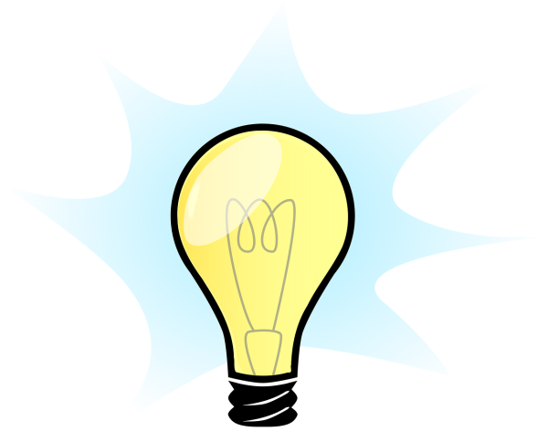 Лампочка нарисованная