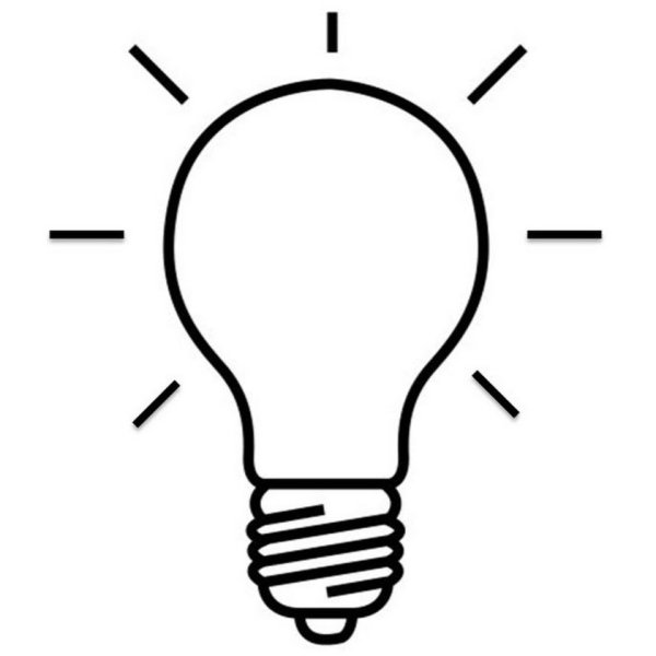 Лампочка контур