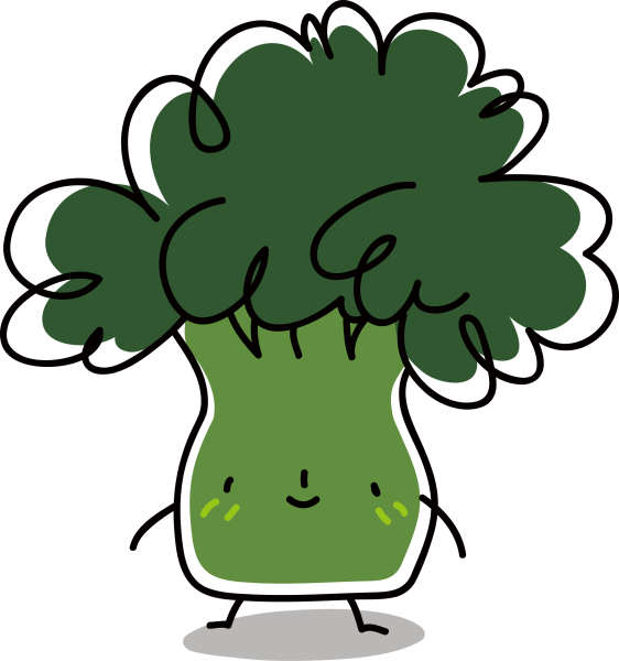 Мультяшный брокколи