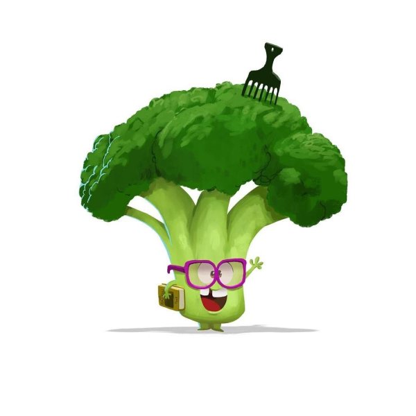 Брокколи character Design