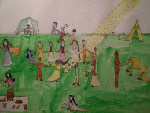 Рисунок на тему Олонхо