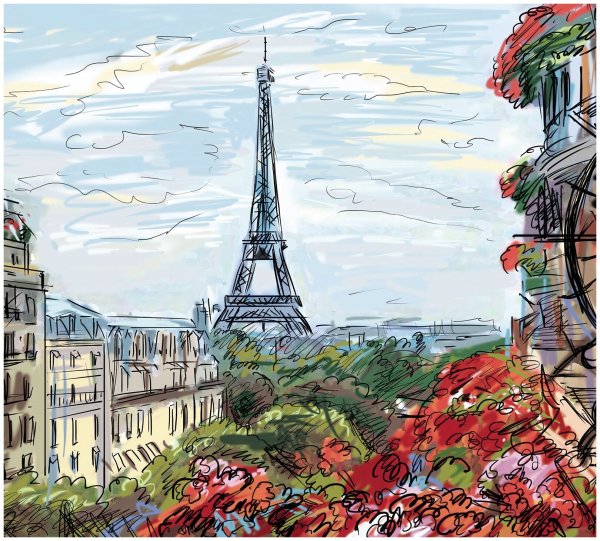 Картина Эйфелева башня Париж