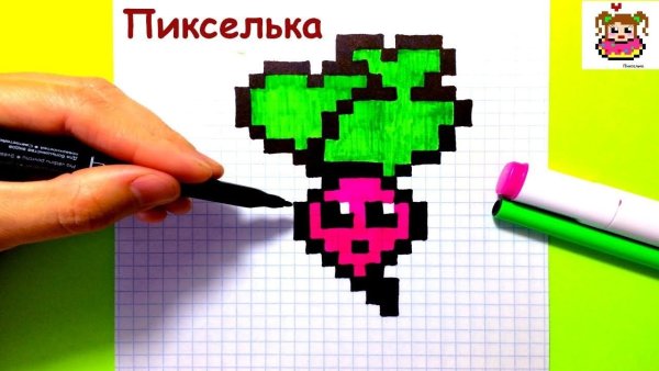 Рисунки по клеточкам пикселька