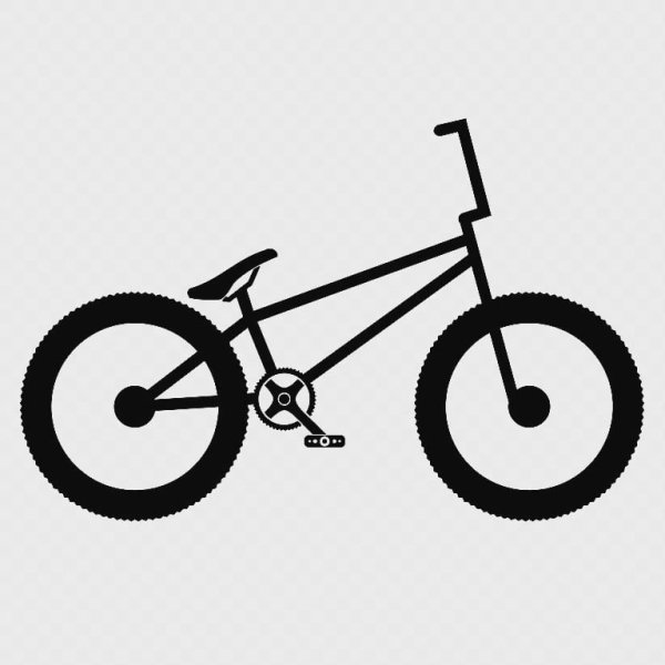 BMX на белом фоне
