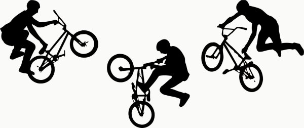 Велосипедист бмх