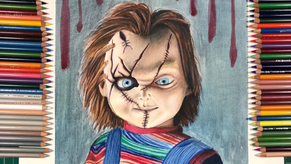 Чаки рисунок карандашом