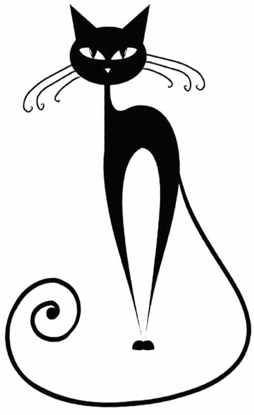 Стилизованная кошка