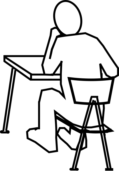 Фигура человека в сидячем положении